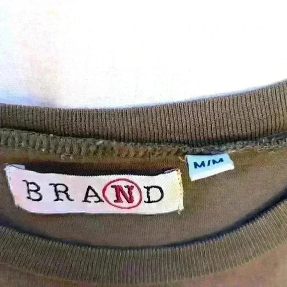 Men's Cotton Brand Green T-shirt -  size Medium - Picture 5 of 6